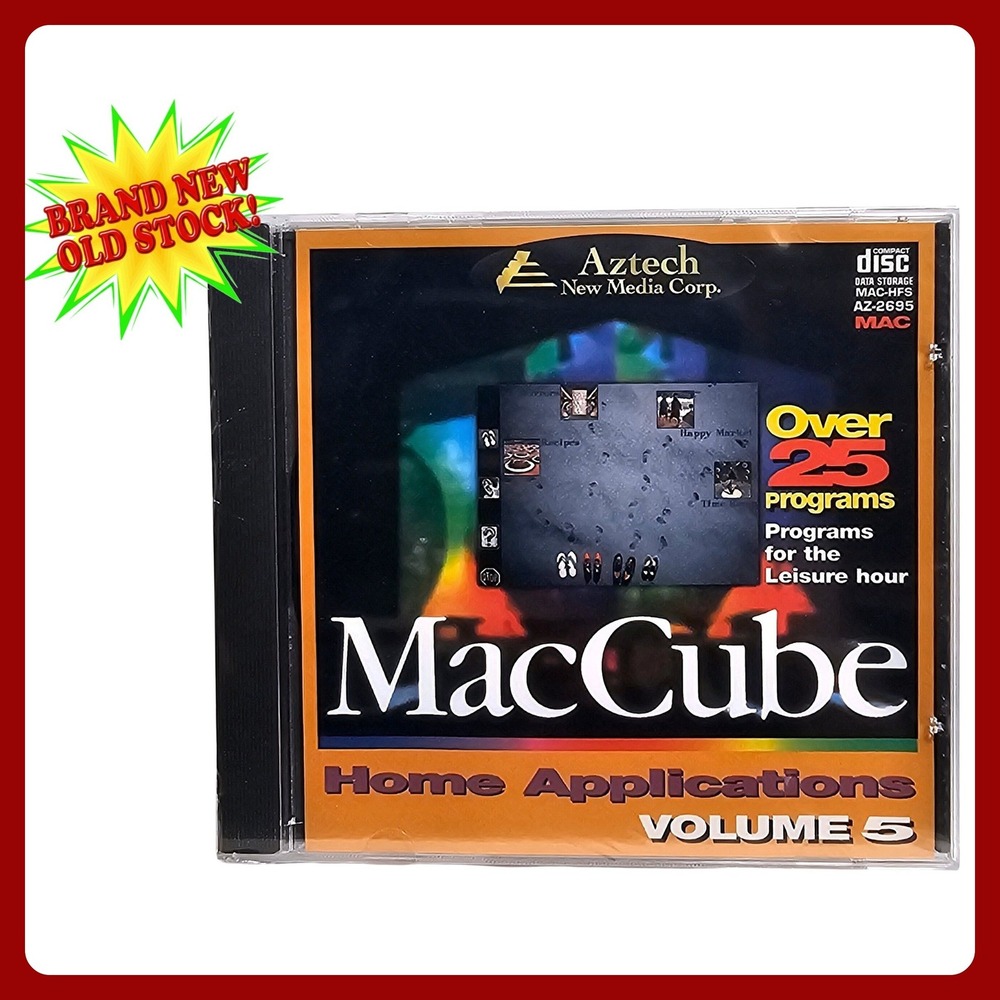 Aztech MacCube Vol 5 Mac Home Applications Software CD-ROM New